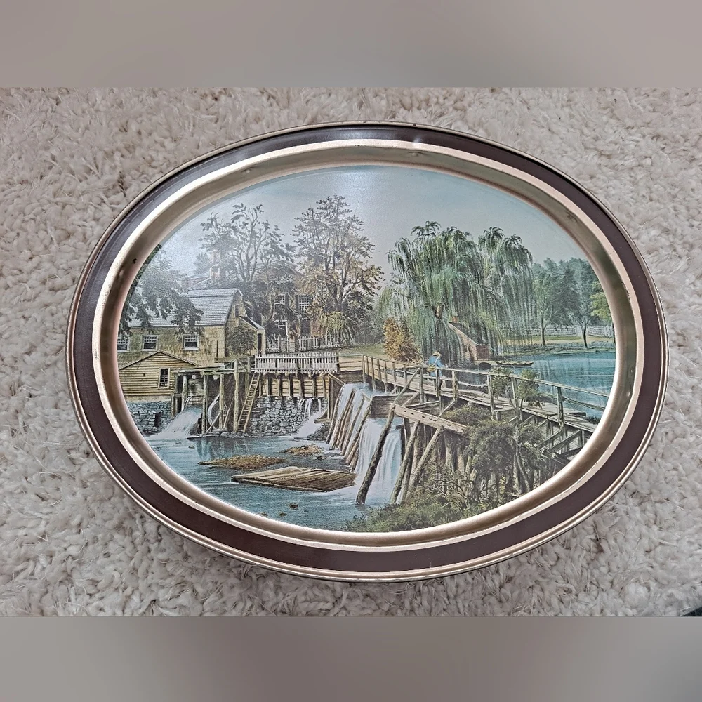 Vintage 60s Biscuit Tin by Sunshine Biscuits Storage Tin